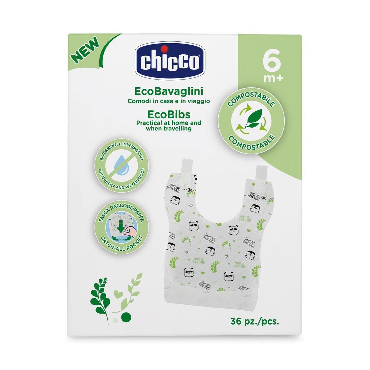 Chicco Bavaglini Monouso 36pz