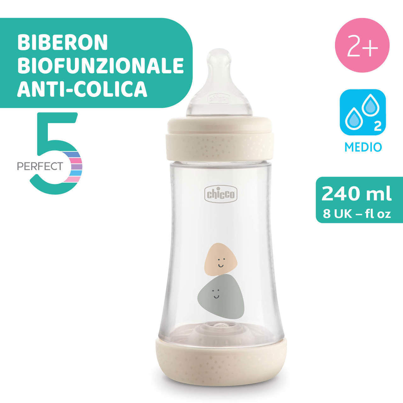 Chicco Perfect 5' Biberon 240 ml