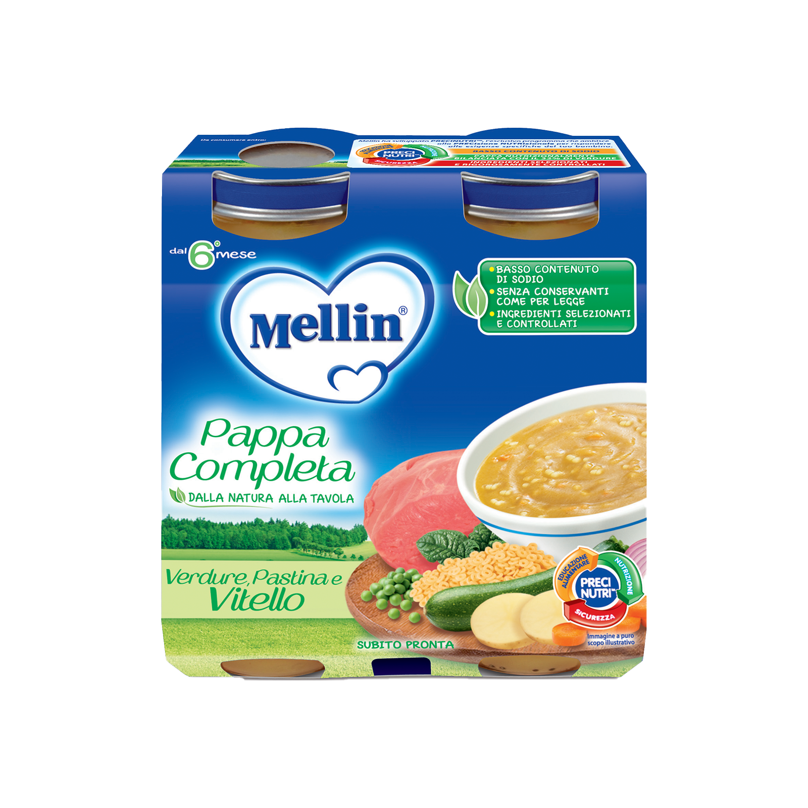 Mellin Pappa Completa 2x 250gr
