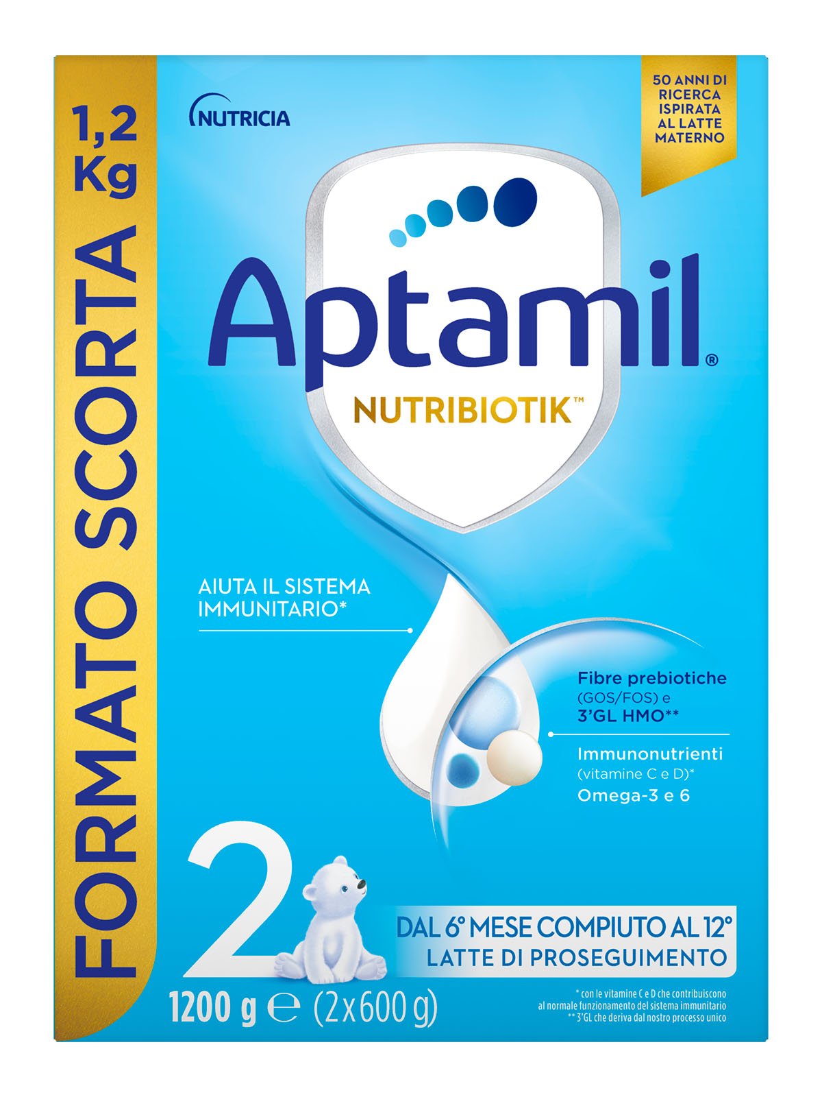Aptamil Nutrobiotik 2 latte di proseguimento 1.200gr