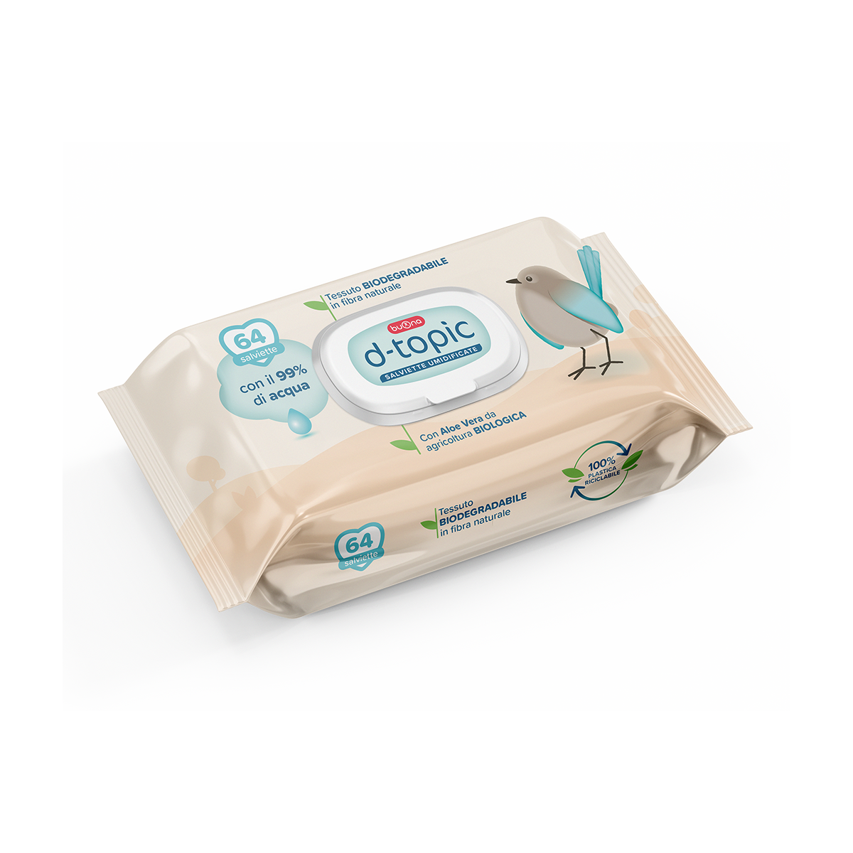 Buona D-Topic Salviette 64pz