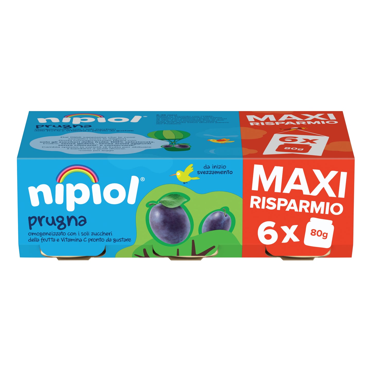 Nipiol Frutta 6x80gr