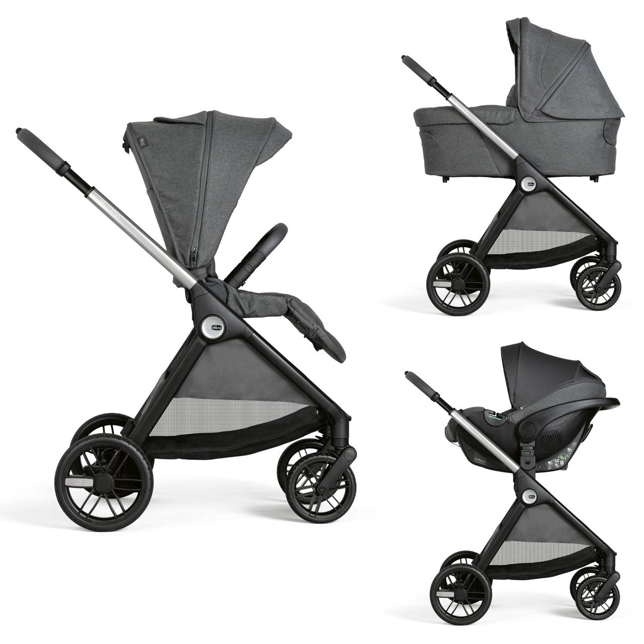 Chicco Trio Bellagio Black Satin
