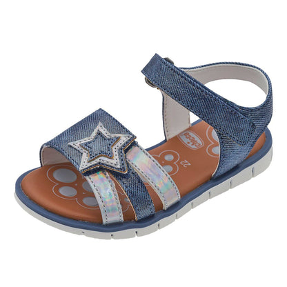 Chicco Sandalo Effetto Denim Lucido
