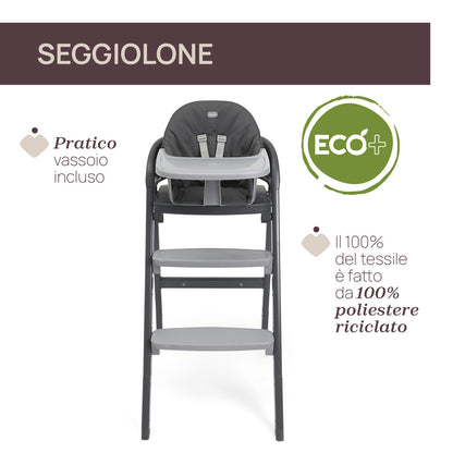 Chicco Crescendo Up Sedia Evolutiva Colore Etna Black_Re Lux