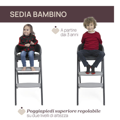 Chicco Crescendo Up Sedia Evolutiva Colore Etna Black_Re Lux