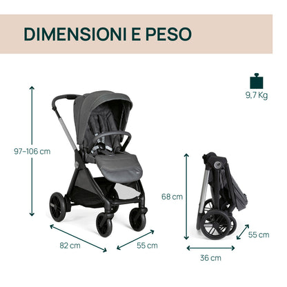Chicco Trio Bellagio Black Satin