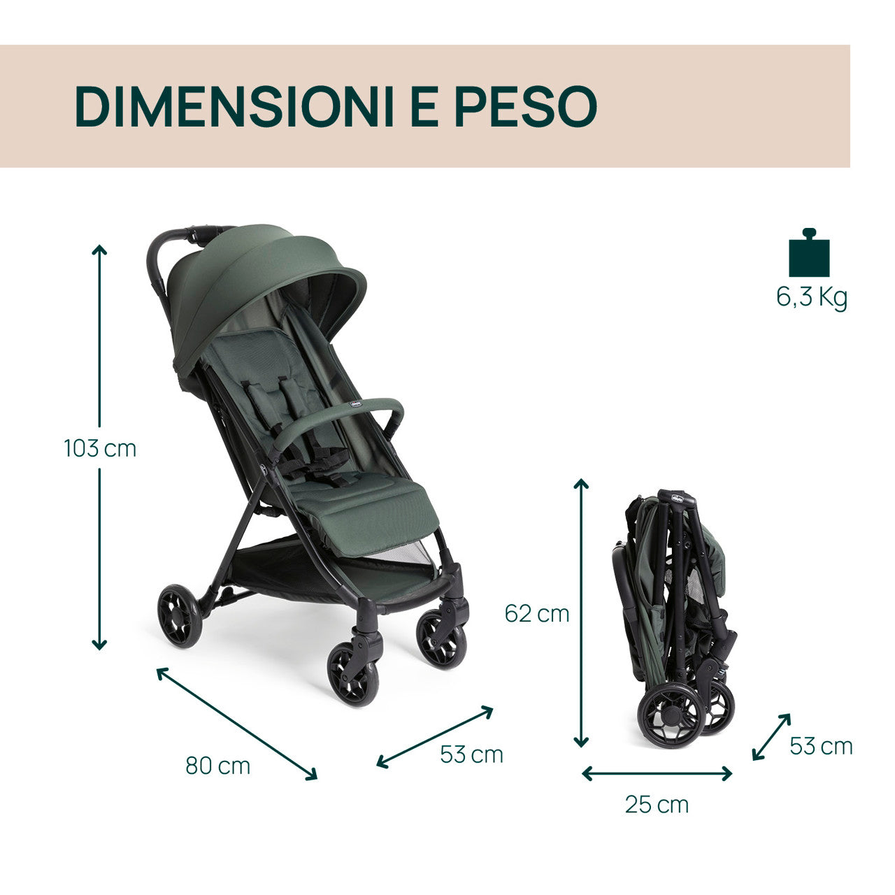 Chicco Passeggino Urbino 22Kg