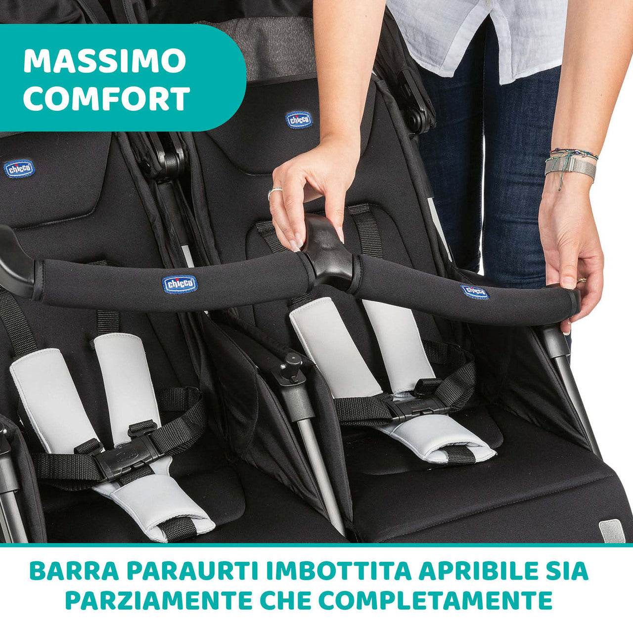 Chicco Ohlalà Twin Passeggino Gemellare