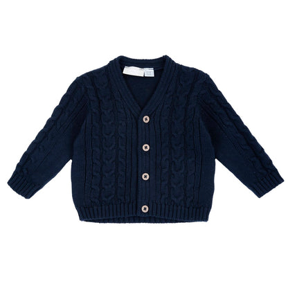 Chicco Cardigan In Maglia Misto Lana E Cotone
