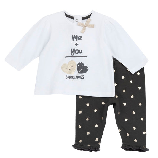 Chicco Completo Maglietta Manica Lunga  E Leggings