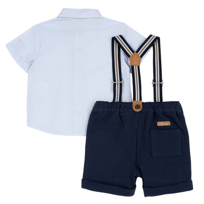 Chicco Completo Camicia E Pantaloni Con Vita Elastica