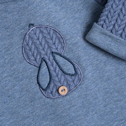 Chicco Completo Con Maglia Felpata E Pantalone In Maglia Jacquard