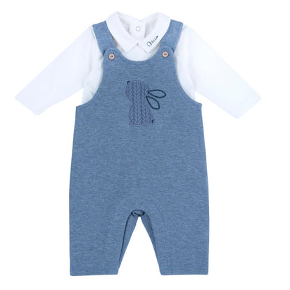 Chicco Salopette Felpata E Body In Jersey