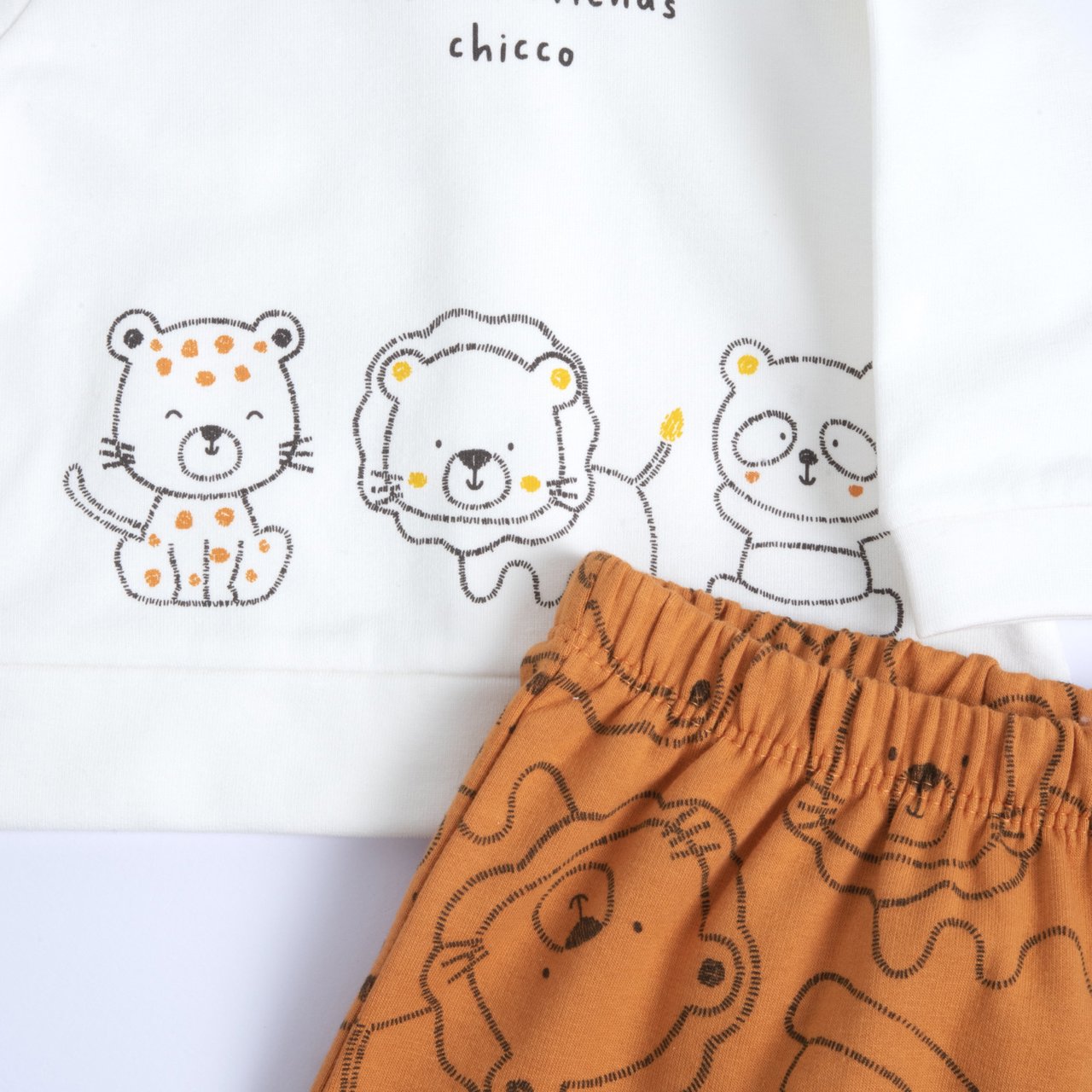 Chicco Completo In Felpa Elasticizzata