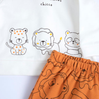 Chicco Completo In Felpa Elasticizzata