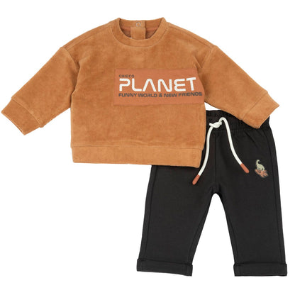 Chicco Completo In  Ciniglia Effetto Velluto