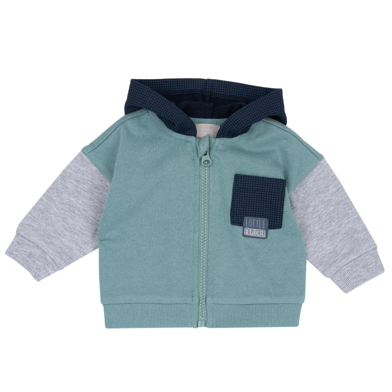 Chicco Cardigan Con Zip In Felpa Garzata