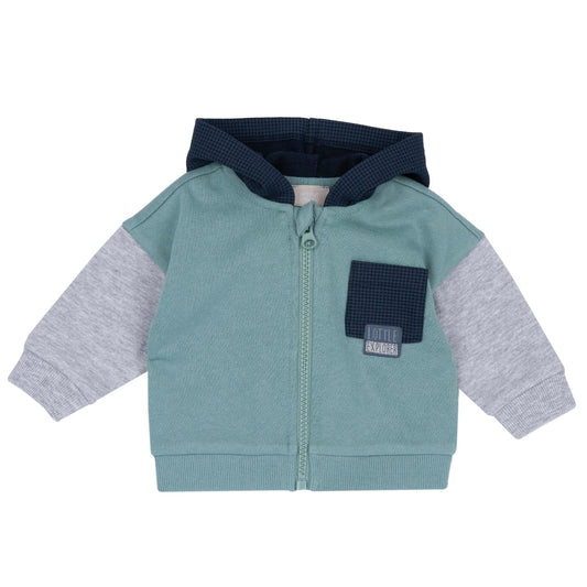 Chicco Cardigan Con Zip In Felpa Garzata