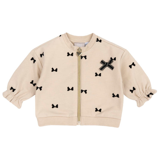 Chicco Cardigan con zip in felpa garzata elasticizzata