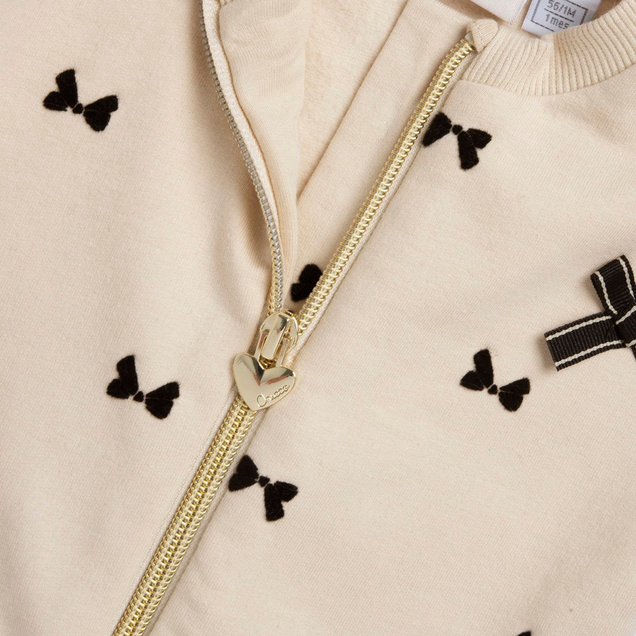 Chicco Cardigan con zip in felpa garzata elasticizzata