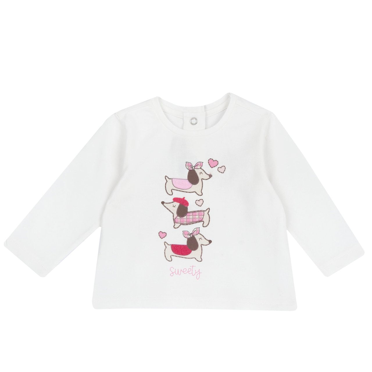 Chicco Maglietta girocollo, manica lunga, in jersey elasticizzato