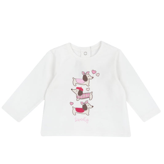 Chicco Maglietta girocollo, manica lunga, in jersey elasticizzato