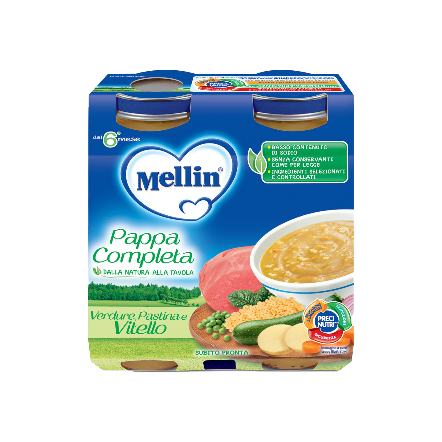 Mellin Pappa Completa 2x 250gr