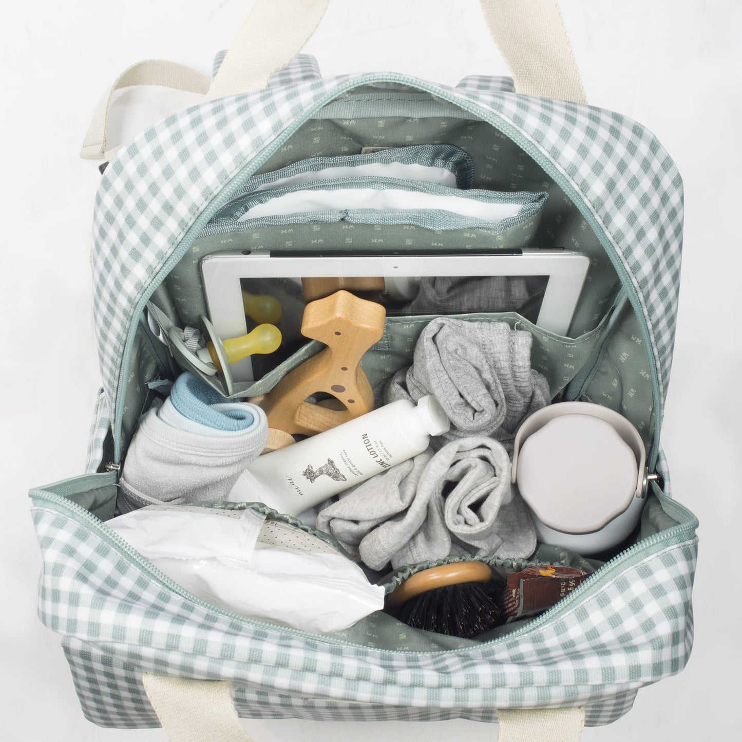 Walking Mum Zaino Vichy Verde