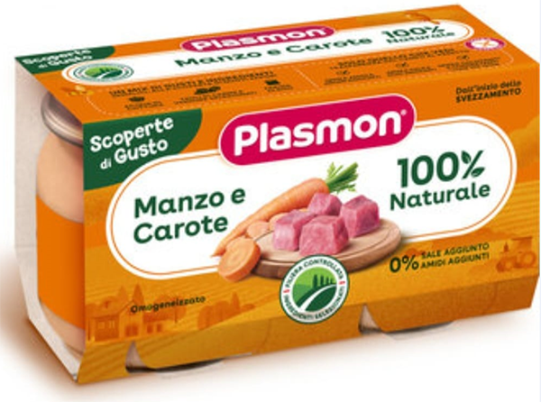 Plasmon Carne Con Verdure 2x120gr