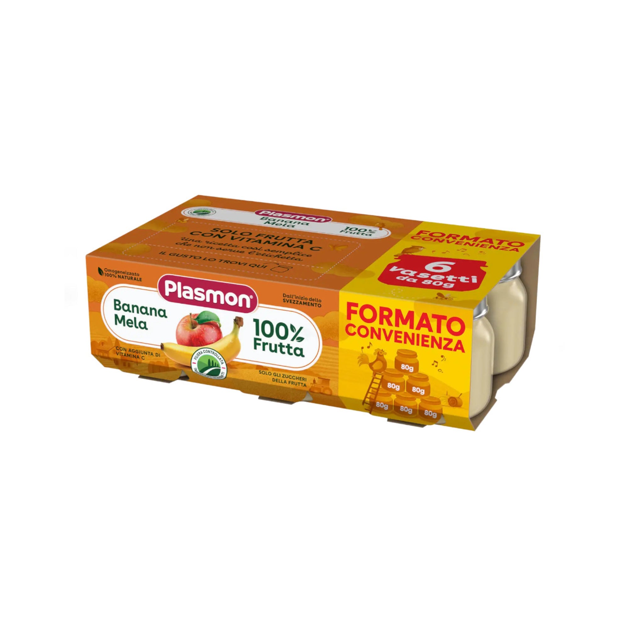 Plasmon Frutta 6x80gr