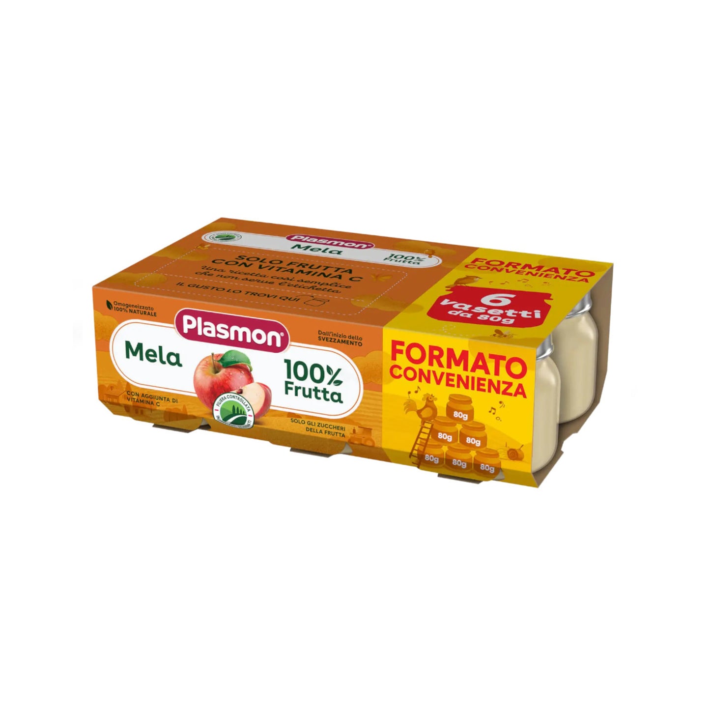 Plasmon Frutta 6x80gr